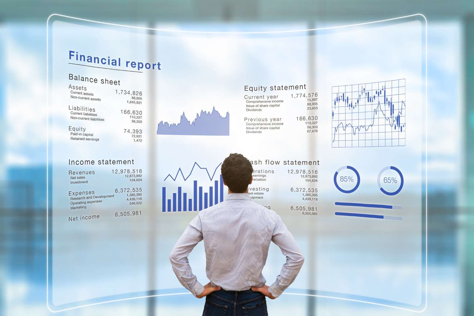 businessman,analyzing,financial,report,data,of,the,company,operations,(balance